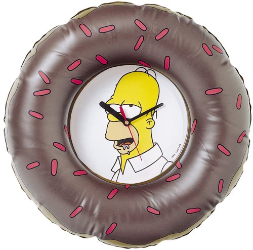 Childrens Toyshop  Toys : Homer Inflatable Donut Wall Clock