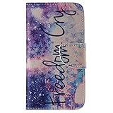 UNEXTATI Galaxy S5 ケース 高級 合皮レザー 手帳型 ケース カバー カードホルダー スタンド マグネット開閉式 付き Samsung Galaxy S5ケース Case (P5 紫