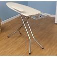 Household Essentials 671840 Mega Wide Top Pressing Station Ironing Board, Satin Silver