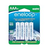 eneloop NEW 800 mAh Typical, 750 mAh Minimum, 1500 cycle, 8 pack AAA, Ni-MH Pre-Charged Rechargeable Batteries ~ Sanyo