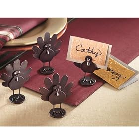 Turkey Place card Holders (pkg 4) by Shindigz