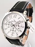 Men's Lucien Piccard Leather Cgrono Watch 26958SL