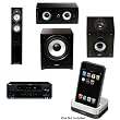 Energy CF-30 Floorstanding/Tower Speaker & CC-5 Center Channel Speaker & CR-10 Surround Speakers & ESW-C8 8-Inch 240 Watt Subwoofer & Yamaha RX-V665BL 630 Watt 7-Channel Home Theater Receiver & Yamaha YDS-11SL iPod Dock for select Yamaha AV Products Bund