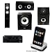 Energy CF-30 Floorstanding/Tower Speaker & CC-5 Center Channel Speaker & CR-10 Surround Speakers & ESW-C8 8-Inch 240 Watt Subwoofer & Yamaha RX-V665BL 630 Watt 7-Channel Home Theater Receiver & Yamaha YDS-11SL iPod Dock for select Yamaha AV Products Bund
