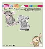 Stampendous Cling Rubber Stamp, Santa Mouse