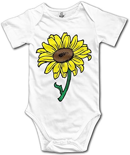 Sunflower Art Fashion Boys Girls Baby Onesies Bodysuit Organic