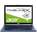 Acer Aspire TimelineX 3830TG-2414G75nbb 33,8 cm (13,3 Zoll) Notebook (Intel Core i5 2410M, 2,3GHz, 4GB RAM, 750GB HDD, NVIDIA GT 540M, Win7 HP) eisblau