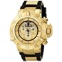 Invicta Men's 5697 Subaqua Collection Chronograph 18k Gold-Plated Blue Rubber Watch