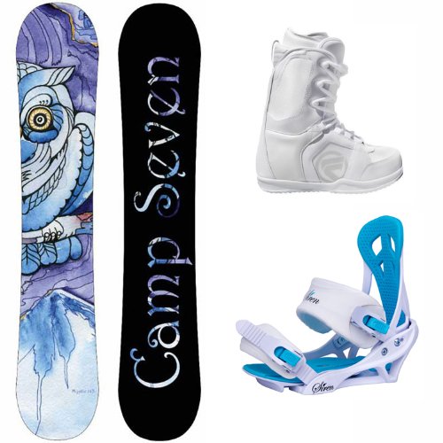 NEW Camp Seven 2014 Mystic Snowboard Package + Siren Mystic Bindings + Flow Vega Lace Boots