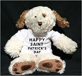  : Plush Dog (Dog Tired) toy with Happy Saint Patrick's day