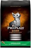 Purina Pro Plan Dry Dog Food, Savor, Shredded Blend Adult Small Breed Chicken & Rice Formula, 6-Pound Bag, Pack of 1