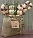 Goodie Bag - Let It Snow - Christmas Winter Stuffed Seasonal Decor, Candy Cane, Snowman, Jingle Bell