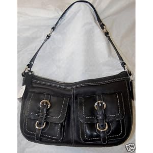 Coach Chelsea Black Leather Shoulder Bag - 14014