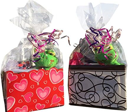 Perfect Valentine Gift Basket with Sweetheart Plush, Chocolate Truffle Candle, and a Variety of Favorite Candies (Green Frog)
