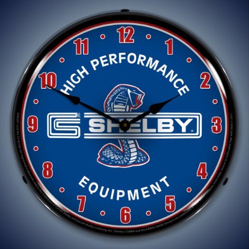 Shelby Cobra High Performance Lighted Wall Clock