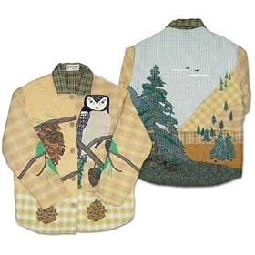 ZK Applique II Theme Pine Cone Jacket - Reversible SM,MD,LG,XL (Click for choices) by TheMountainLine