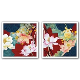 Lotus Dream Set by Hong Mi Lim 20"x20" Art Print Poster