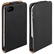 mumbi Premium Ledertasche Flip Case für iPhone 4S 4