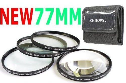 77MM MACRO CLOSE UP LENS SET for NIKON 18-35mm 17-55mm 300mm 10-24mm & All 77mm Lenses