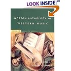 Click here to buy The Norton Anthology of Western Music, Vol. 2: Classic to Modern, 4th Edition (Norton Anthology) by  Claude V. Palisca.