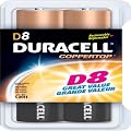 Duracell Batteries, D Size, 8-Count Packages (Pack of 2)