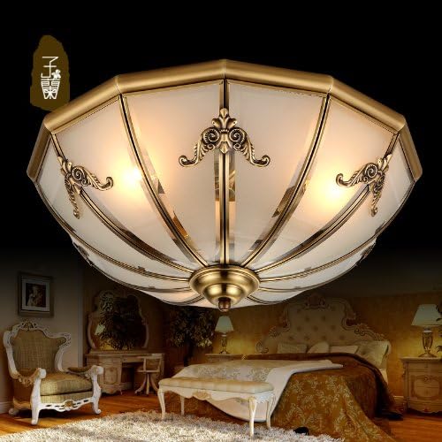 European copper ceiling light bulbs pastoral 10-15