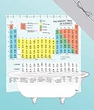Periodic Table Shower Curtain with Gift Wrap - EVA vinyl Periodic Table Shower Curtain with Gift Wrap - EVA vinyl