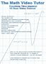 Math Video Tutor: Fractions Thru Algebra