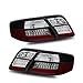 SPPC L.E.D Taillights 4 Pieces Black Assembly Set for Toyota Camry - (Pair) Driver Left and Passenger Right Side Replacement