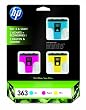 HP 363 Pack Vivera d'origine 3 Couleurs Cyan Magenta Jaune