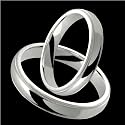 Usai - Exclusive 4mm Wide Platinum Wedding Bands with Milgrain Edge - Custom Made for Him & Her
