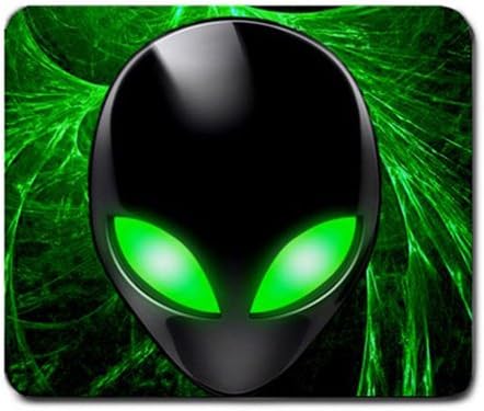 Alienware Computer Optical Gaming Mouse Pad Mat #9 Non-slip Neoprene Rubber Standard Rectangular Mousepad Is Made of a Durable Heat-resistant Polyester Fabric Top, Will Keep Your Mouse Rolling in Style. Backed with a Neoprene Rubber Non-slip Backing, Keeps the Mousepad From Sliding. The Mousepad Is 1/8" Thick