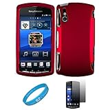 Metallic Pink 2 Piece Crystal Hard Snap-On Protector Case for Sony Ericsson ....