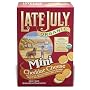 Late July Organic Mini Cheddar Cheese Bite Size Sandwich Crackers, 5-Ounce Boxes (Pack of 12)