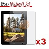3 CLEAR LCD Screen Protector Guard for Apple IPAD 2