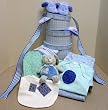 Baby Boy Gift Tower Gift Set - Stands 2 feet high assembled - by Baby Cakes, Inc.