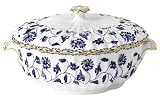 Spode Blue Colonel Vegetable Dish and Cover 9 cup