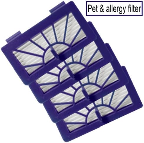 Neato XV-21 Vacuum Cleaner Filter Neato Robotic Pet and Allergy Filter Replacement for Neato 945-0048 Filter (Pack of 4)
