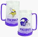 Minnesota Vikings Plastic Crystal Freezer Mugs - Set of 4