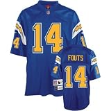 Dan Fouts 1982 San Diego Chargers #14 Gridiron Classics Premier Throwback Reebok NFL Football Jersey