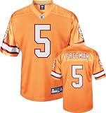 Josh Freeman Jersey: Reebok Orange Replica #5 Tampa Bay Buccaneers Jersey - Small
