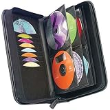 Case Logic AKSW-64 CD Wallet (64-Capacity, Koskin, Black)