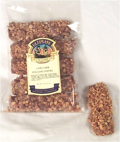 Ultimate's Low Carb & Sugarfree Almond English Toffee - 5 oz Bag by Sugar-Free Candy