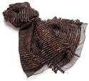 Armani Women's Wool Scarf, Brown/Black