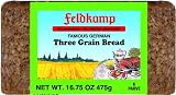 Feldkamp Three-Grain Bread , 16.75-Ounce Vacuum Packs (Pack of 12)