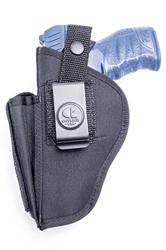 OUTBAGS OB-03SC Nylon OWB Belt Gun Holster with Mag Pouch for S&W M&P 9 / 22 / 40 / 45, S&W 357 / 5904 / 4013 / SD9, Springfield XD40 / XD45, Sig Sauer 1911-22 / P226, and More