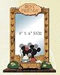 Retro Mickey and Minnie Photo Frame with Mirror