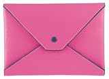Pearl Leather Photo Envelope, Painted Edges, Snap Closure, 4x6