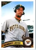2011 Topps Baseball Card #171 Garrett Jones - Pittsburgh Pirates - MLB Trading Card In A Protective Screwdown Case