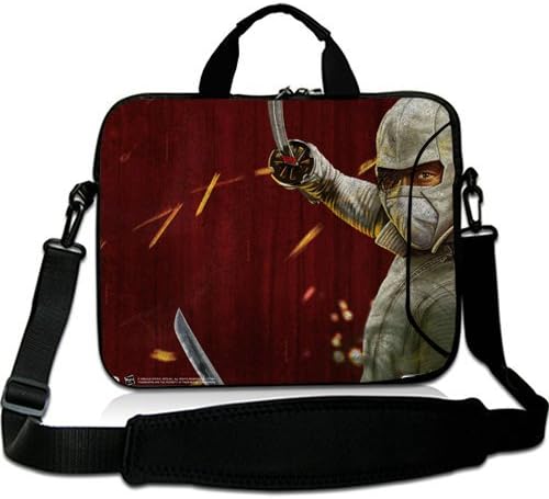 HUADO New Style brosok kobry gi joe igry kino Laptop Shoulder bag Portable Laptop Carrying Bag Twin Sides Patterns Waterproof Canvas Fabric Case for 12 12.5 Inch Laptop